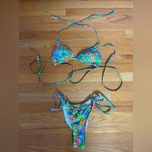flower bathing suit